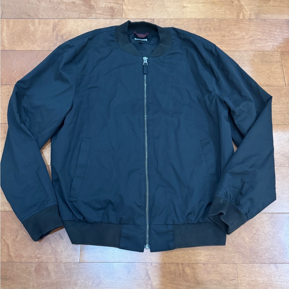 SOLD Bonobos Navy blue bomber jacket